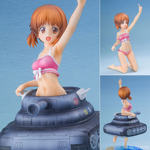 Japanese original anime figure GIRLS und PANZER Nishizumi Miho swimsuit Chariot swimsuit ring action figure collectible model ► Photo 1/4