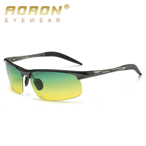 AORON Aluminum Day Night Vision Men Sunglasses Polarized Glasses Brand Original Goggles Male Design Luxury Driving ► Photo 1/6