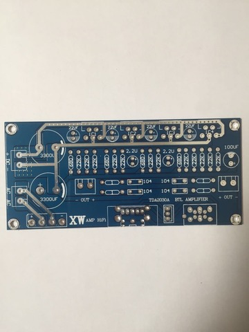 Fannyda LM1875\TDA2030A single power dual channel BTL power amplifiers board PCB circuit board empty board ► Photo 1/1