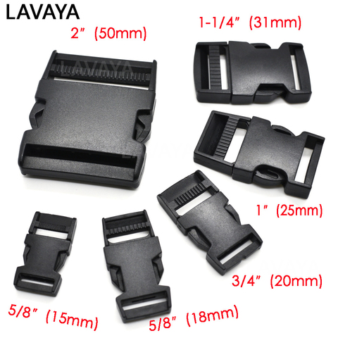 1pcs 15mm,18mm,20mm,25mm,31mm,50mm Webbing Detach Buckle for Bags Students Bags Outdoor bag travel buckle accessories ► Photo 1/6
