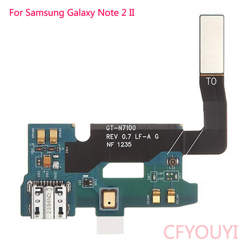 For Samsung Galaxy Note 2 GT-N7100 N7105 I317 I605 USB Charger Charging Dock Port Connector Flex Cable ► Photo 1/2