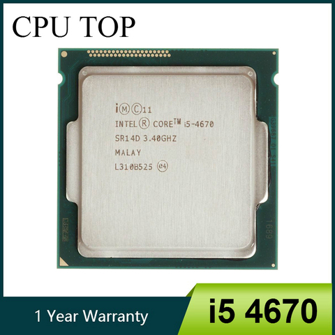 Intel Core i5 4670 3.4GHz 6MB Socket LGA 1150 Quad-Core CPU Processor SR14D ► Photo 1/3