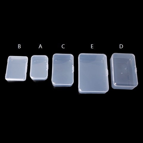 Rectangle Plastic Storage Case Collection Box Jewelry Container Business Card Box Hardware Tool Accessories Organizer Holder ► Photo 1/6