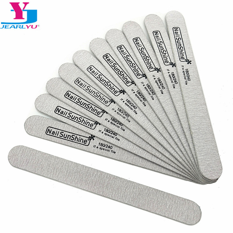 10pcs Nail Rubbing Makeup Styling Tool 180/240 Nail Wood Rubbing Polished Surface Sand Professional Nail File Polished Bar Strip ► Photo 1/6