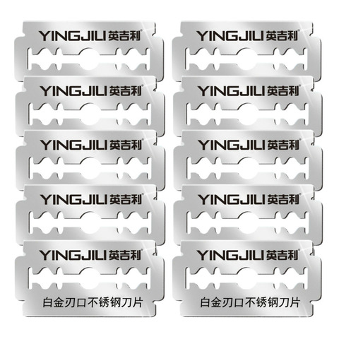 Platinum Level Double Edge Blade Safety Razor blades US Razor Blade Refill, 10PCs(yingjili RD214) ► Photo 1/6