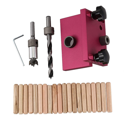 Woodworking Tool Drilling Locator Tenon Hole Punchers Positioning Dowelling Jig 3 in 1 Punch Locator Hole Opner ► Photo 1/1