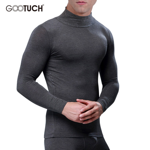 Mens Long Johns Tops Thermal Comfortable Warm Men's Turtleneck Thermo Underwear Tops Breathable Thin Plus Size Long johns 5109 ► Photo 1/6