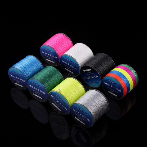 WALK FISH 100M 4 Strands Multifilament PE Braided Fishing Line 0.3-12.0# 8-150LB Super Strong Braided Line Fishing Lines ► Photo 1/1