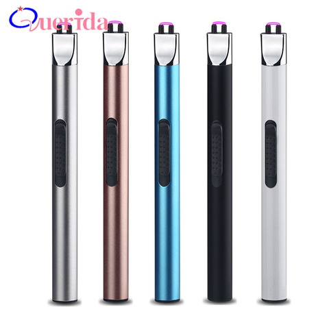 1pc Electric Rechargeable Flameless Cigarette Lighter Windproof USB Pulse Arc Lgnition Portable Outdoor Camping Kitchen Lighters ► Photo 1/1