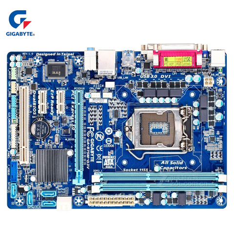 Gigabyte GA-B75M-D3V Original Motherboard LGA 1155 DDR3 16G B75 B75M D3V Desktop Mainboard Systemboard Used DVI VGA DDR3 Used ► Photo 1/6