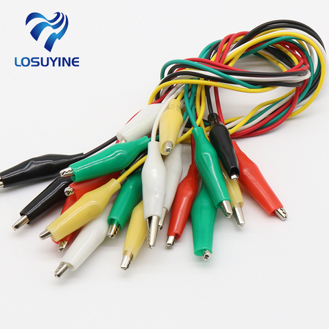 Brand New 10pcs Alligator Clips Electrical DIY Test Leads Alligator Double-ended Crocodile Clips Roach Clip Test Jumper Wire ► Photo 1/6