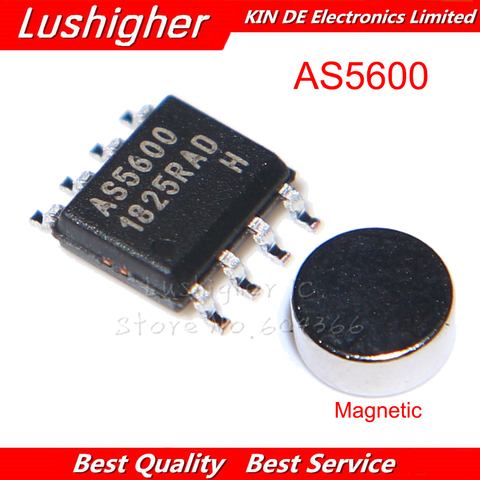 5PCS 10PCS AS5600-ASOM AS5600 SOP8 SMD Magnetic Encoder With Magnet ► Photo 1/5