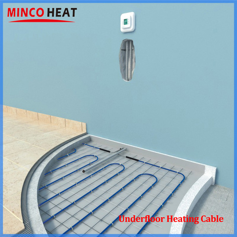 Twin Conductor Under Tile Laminate Floor Heating System Underfloor Heating Cable 20W/m Rapidly Heating ► Photo 1/6