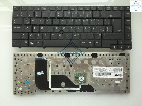 original new for HP ProBook 6440b 6445b 6450b 6455b la latin sp spanish laptop notebook keyboard teclado with point sticker ► Photo 1/2