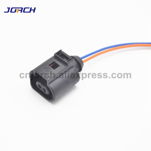 1 set 2pin Auto Electrical wire Harness Plug Wiring 1J0973702 for VW Audi A4 A6 A8 Q5 Q7 2004-2009 1J0 973 702 ► Photo 1/4