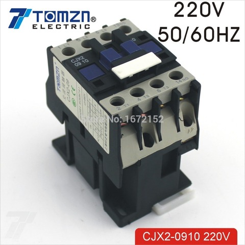 CJX2 0910 AC contactor LC1 9A 220V 50HZ/60HZ ► Photo 1/3