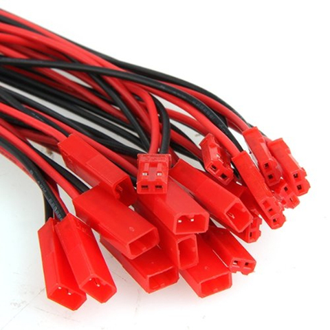 10 Pairs  2 Pin JST  100mm Pitch 2.54mm Male and Female Wire Connector Plug Cable   for DIY RC  Battry Model ► Photo 1/6