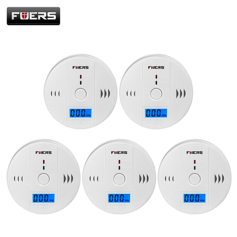 Fuers 5pcs Gas Detector Sensor Carbon Monoxide Work Alone 85db Siren Sound Independent Carbon Monoxide Detectors CO Sensor ► Photo 1/5