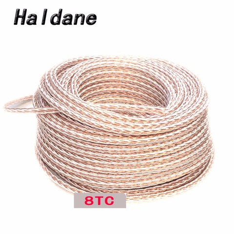 Free Shipping Haldane HIFI 8TC 7N OCC Pure Copper Speaker Cable Hi-End Audio Speaker Wire Loudspeaker Cable ► Photo 1/1