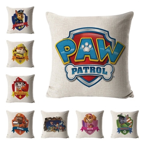 Paw patrol hug pillowcase patrulha canina brinquedo sofa cushion hug pillowcase paw patrol toys set action figure birthday gifts ► Photo 1/6