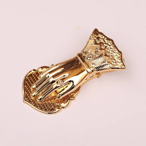 Japanese Stationery Lady's Hand Shaped Book Clip Gold Metal Paper Clips For Midori Travelers Notebook School Planner Accessories ► Photo 1/6
