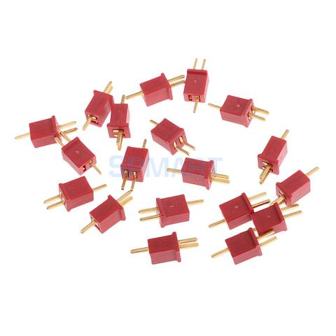 20pcs Ultra Mini T Plug Deans Connectors Micro Deans Plug Deans Connectors for RC LiPo NiMh Battery ESC Motor ► Photo 1/6