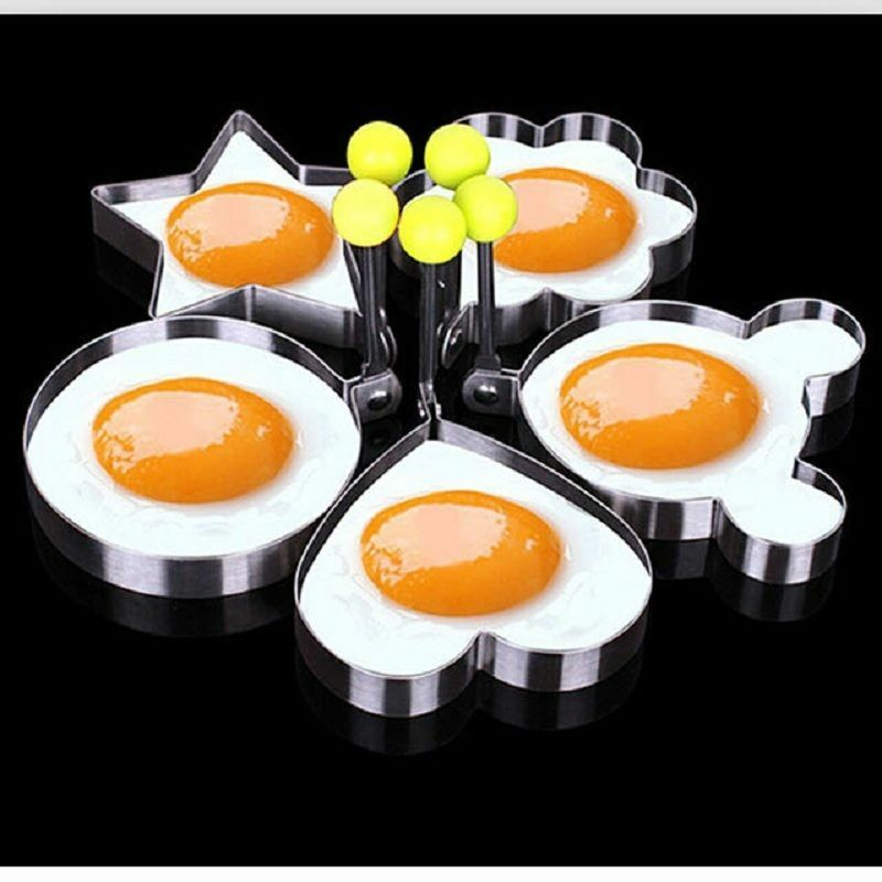 Heart Shaper Mould Cooking Fried Egg Pancake Stainless Cute Mold Kitchen Tool 