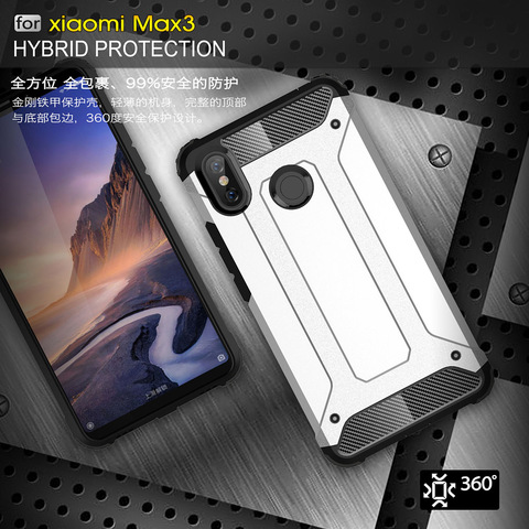 Shockproof Armor Coque Cover 6.9For Xiaomi Mi Max 3 Case For Xiaomi Mi Max Mimax 3 Max3 Mimax3 Pro Phone Back Coque Cover Case ► Photo 1/6