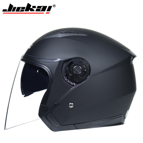 Helmet motorcycle open face capacete para motocicleta cascos para moto racing Jiekai motorcycle vintage helmets with dual lens ► Photo 1/1