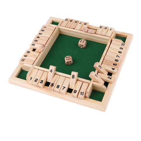4 Sided Shut The Box Board Game Number Drinking Game for Party Club Table Game Home Leisure and Indoor Entertainment DIY ► Photo 1/6