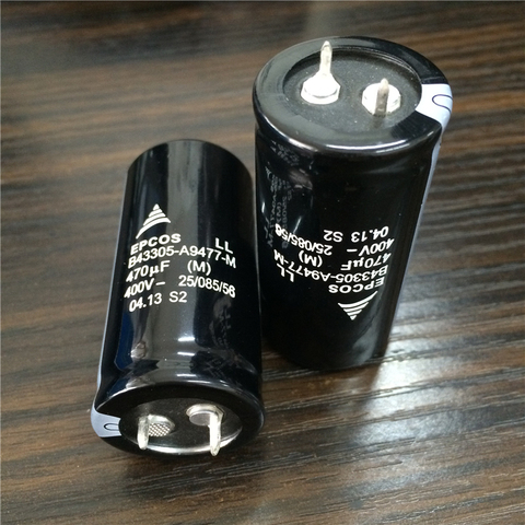 2pcs 470uF 400V EPCOS B43305 Series 25x50mm 400V470uF PSU Aluminum Electrolytic capacitors ► Photo 1/4