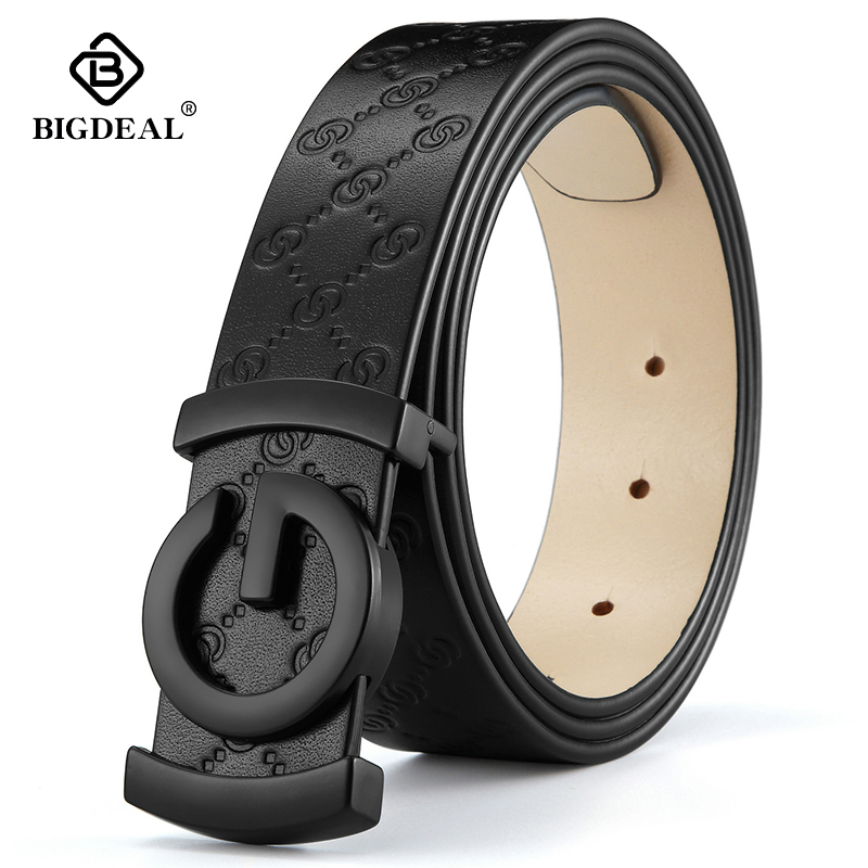 High quality luxury brand dautomatic buckle man belt genuine leather  fashion designer leather Cowskin ceinture animal blue - AliExpress