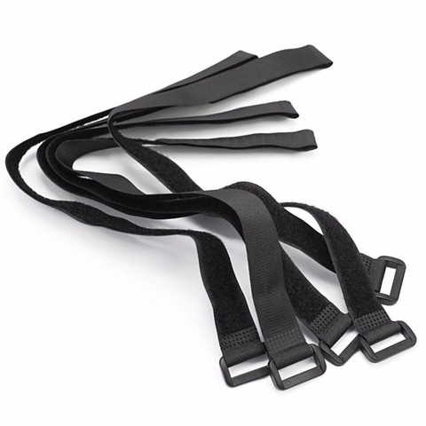 10pcs Black Reusable Nylon Self Adhesive Hook and Loop Cable Cord Ties Tidy Straps  TV Organiser 45/60/80/100cm Length 2cm Width ► Photo 1/1