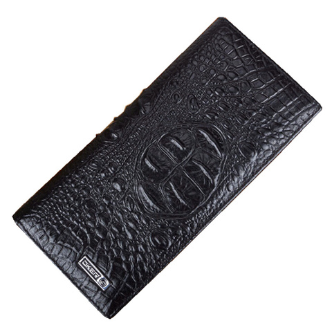 High quality 100% Genuine Leather Wallet,  NEW Crocodile pattern purse men, Wholesale Fashion Leather men Wallets ► Photo 1/2