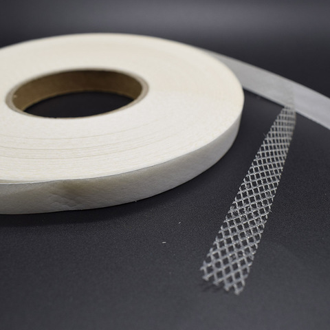 Hot Melt Adhesive Mesh Tape Double-sided Tape Release Protector Paper Film Width 1.0cm 50m/roll Adhesive Fastener Tape Iron on ► Photo 1/6