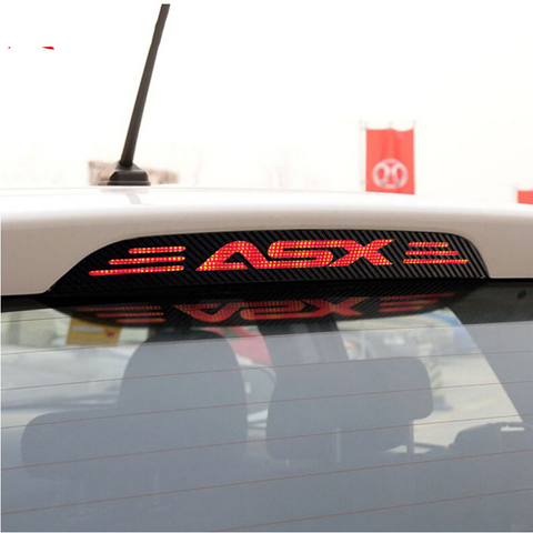 Hollow Carbon Fiber Brake Light Decoration Cover Stickers Case For MITSUBISHI ASX 2011 2012 2013 2014 2015 Car Accessories 1PC ► Photo 1/5