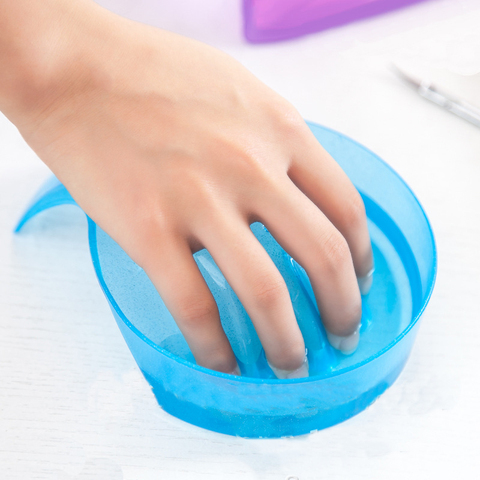 Manicure Bowl Soak Finger Acrylic Tip Nail Soaker Treatment Remover for DIY Salon Nail Spa Bath Treatment Manicure Tools ► Photo 1/6
