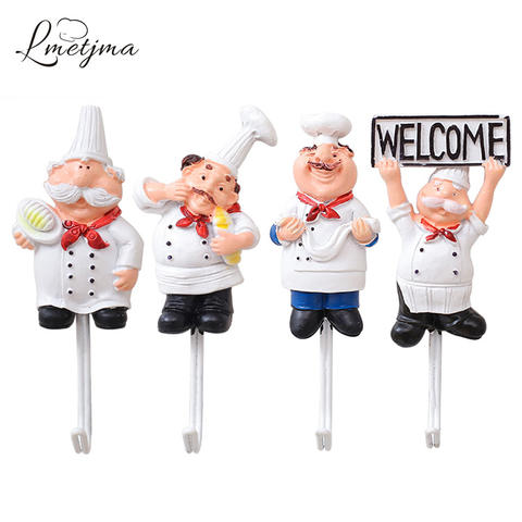 LMETJMA 4pcs/set Kitchen Cartoon Shape Resin Power Cord Storage Rack Hooks Wall Hanger Kitchen Hooks For Utensils KC0810-5 ► Photo 1/6