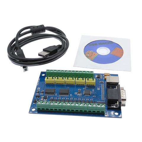 CNC Driver board breakout board USB MACH3 engraving machine 5 Axis with MPG  stepper motion controller card ► Photo 1/6