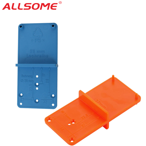 ALLSOME Hinge Hole Drilling Guide Locator Woodworking Tools Hole Opener Template Door Installation jig Cabinets DIY Tool HT2614+ ► Photo 1/6