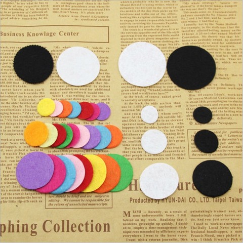 200PCS/LOT 2-3cm Round Felt Shape Colorful Non Woven Fabric Used For Decorative Clothing Accessories DIY Home Wall Stickers ► Photo 1/3