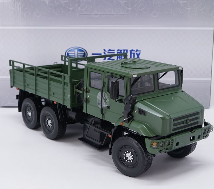 JKM1/64 Scale China Military Vehicle JieFang MV3 Transport Truck Alloy Model Car 