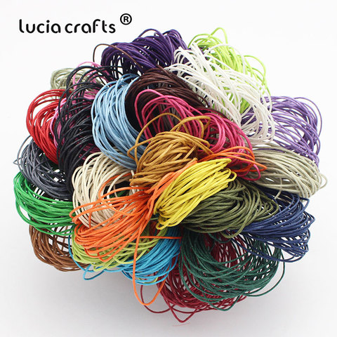 Lucia Crafrts 1mm  Waxed Thread Cotton String Strap Necklace Bead Rope Handmade  (10y/Lot) W0703 ► Photo 1/6