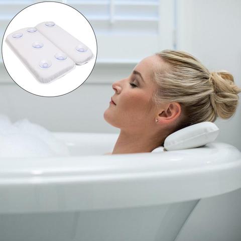 SPA Bathtub Pillow Soft 2-Panel Shoulder Non-slip Suction Bathroom Headrest Cushion ► Photo 1/1