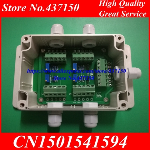 load cell Junction box / loadometer weighing sensor four into a 5 line o of electronic load meter box ► Photo 1/1