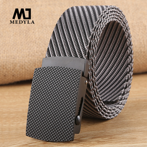 MEDYLA Casual Nylon Belt Army Adjustable Men Outdoor Travel Tactical Belt Vintage Waist Belts for Jeans MN028 ► Photo 1/6