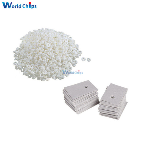 100PCS TO-220 Transistor Plastic Washer Insulation Washer + TO-220 Pads Silicone ► Photo 1/4