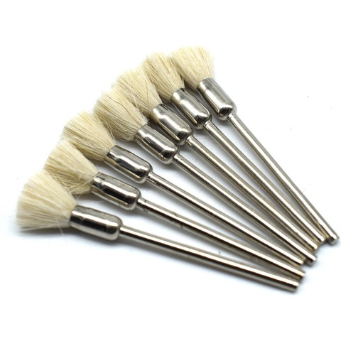 100pcs  Bristle Cup Mini Brushes 2.35mm Shank Steel Wire Wheel Brushe  For Rust Removal ► Photo 1/6
