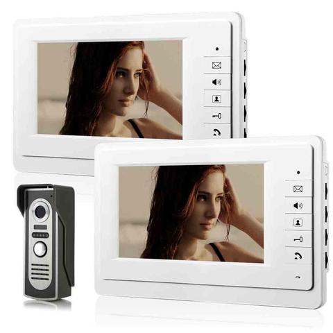 SmartYIBA Home Security Video Intercom IR Camera 7''Inch Monitor Wired Video Door Phone Doorbell Speakephone Intercom System ► Photo 1/1