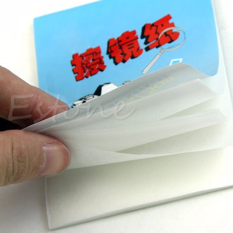 OOTDTY 1pc 50 Sheets Soft Camera Lens Optics Tissue Cleaning Clean Paper Wipes Booklet ► Photo 1/6